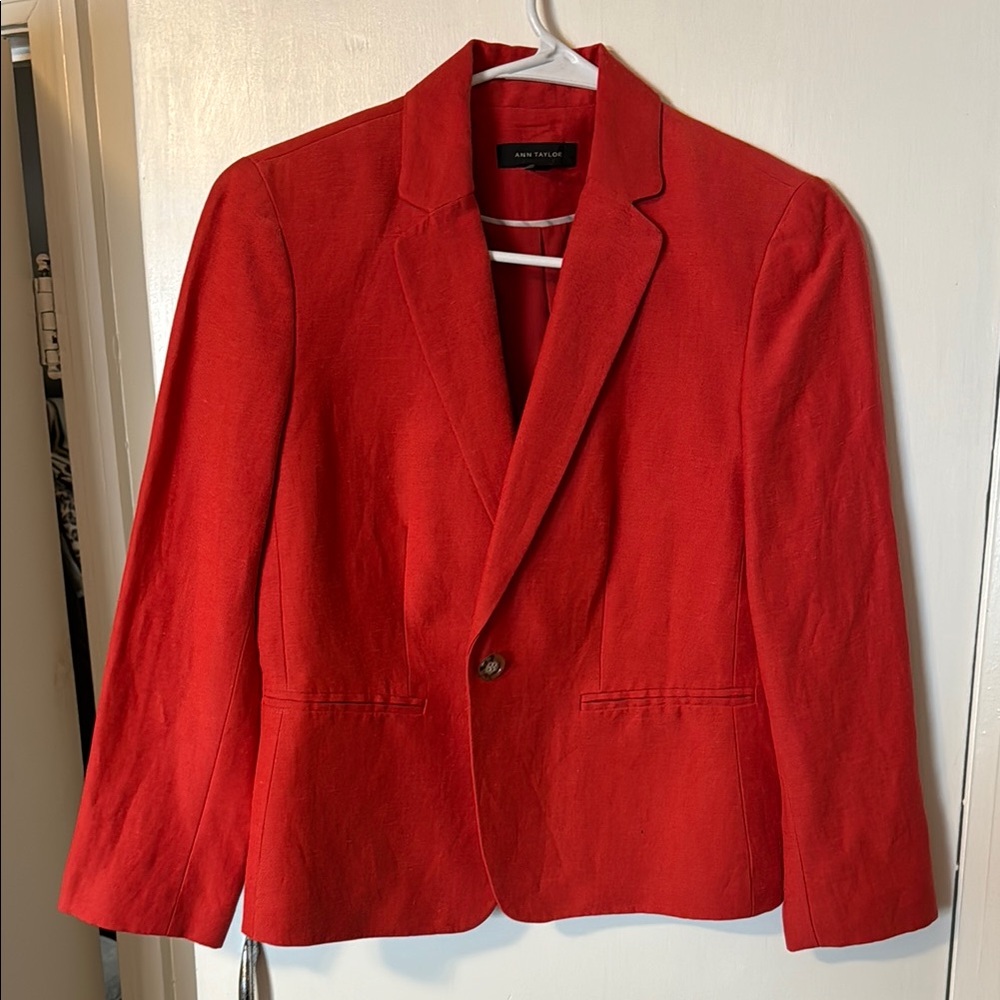Ann Taylor Red Blazer